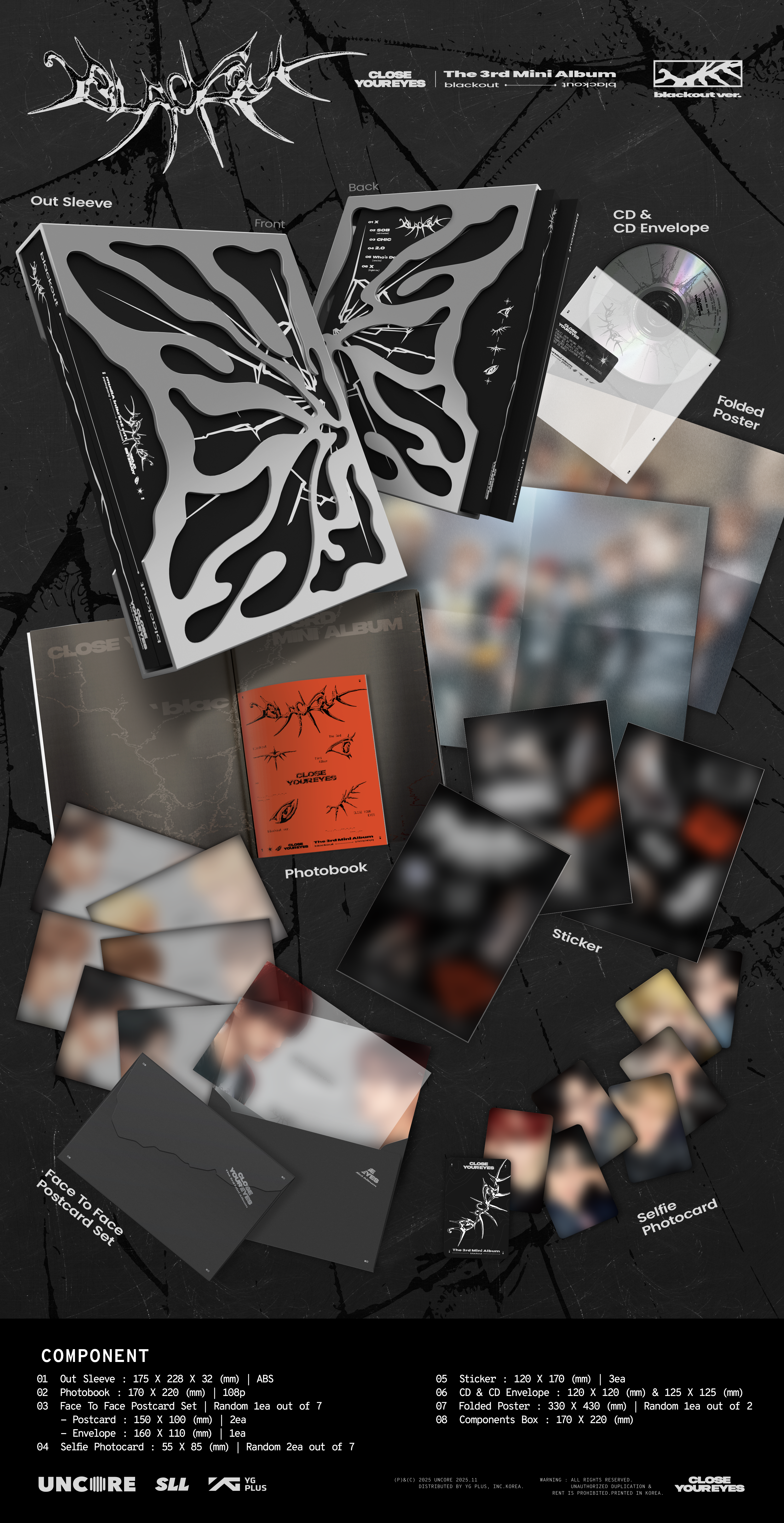 jp.ktown4u.com : CLOSE YOUR EYES - ミニアルバム3集 'blackout