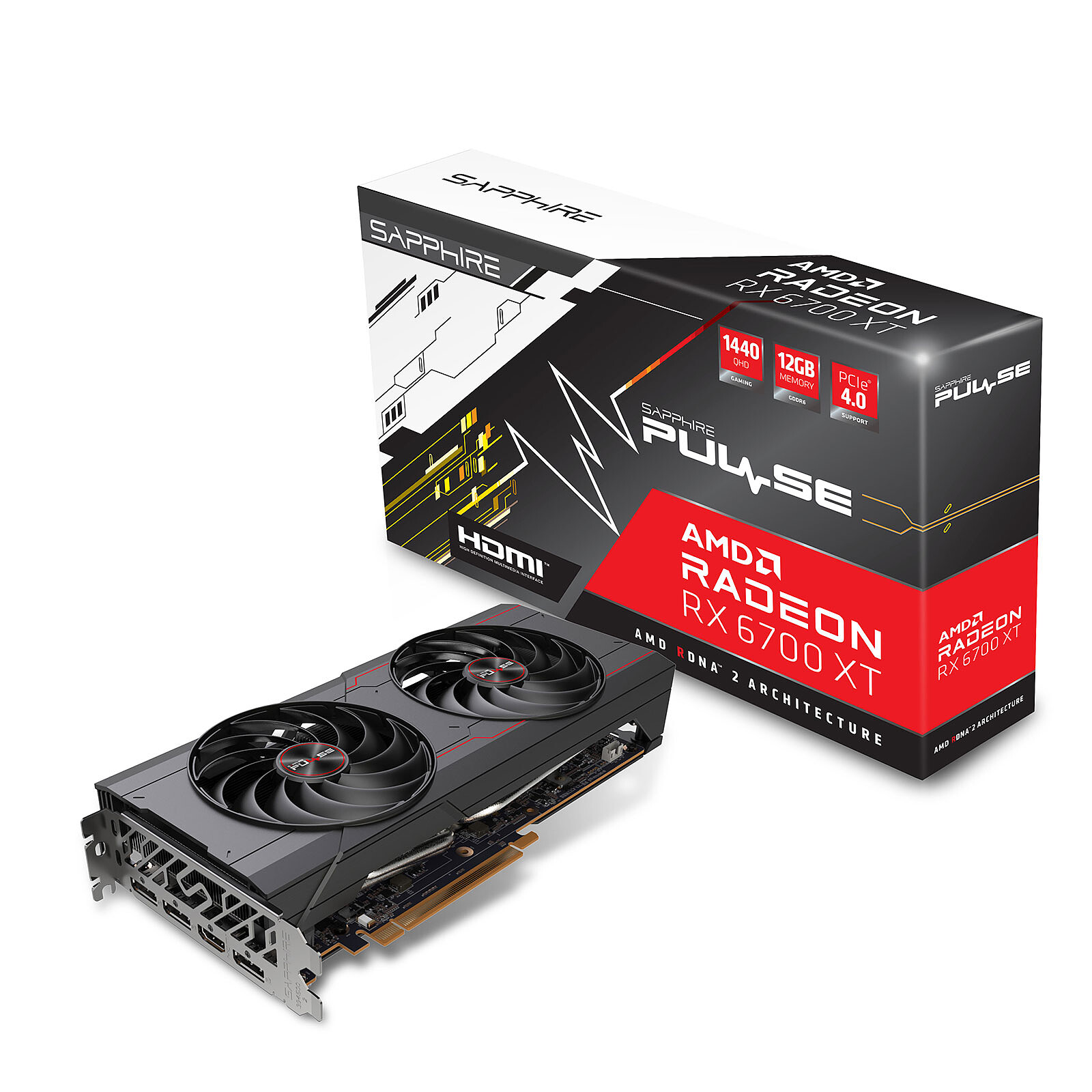 Sapphire PULSE Radeon RX 6700 XT 12GB - Graphics card - LDLC