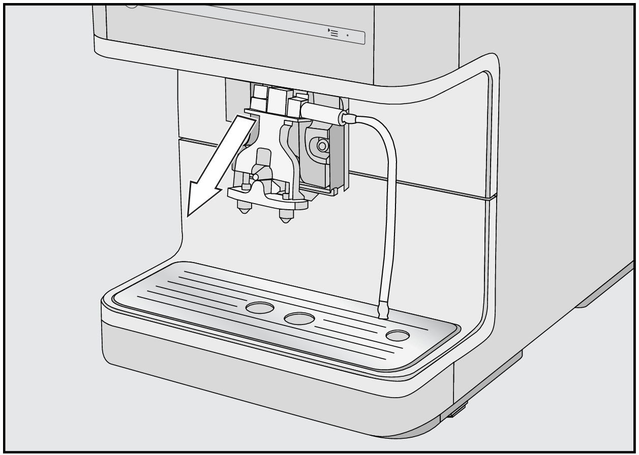 Miele Coffee | The milk is not being drawn in (sprays/splutters