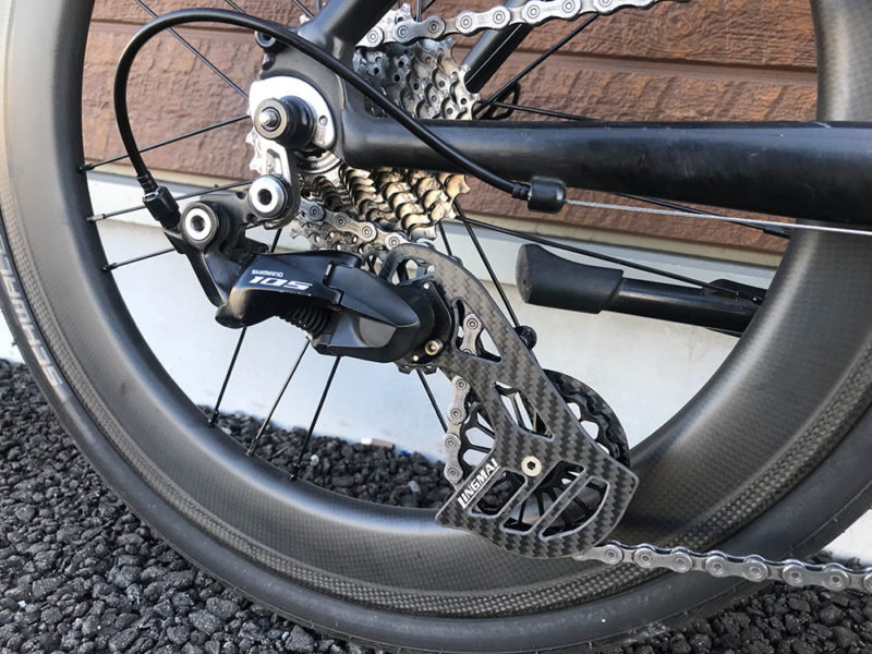 ミニベロロード105（R7000）に中華ビッグプーリーを付けてみる