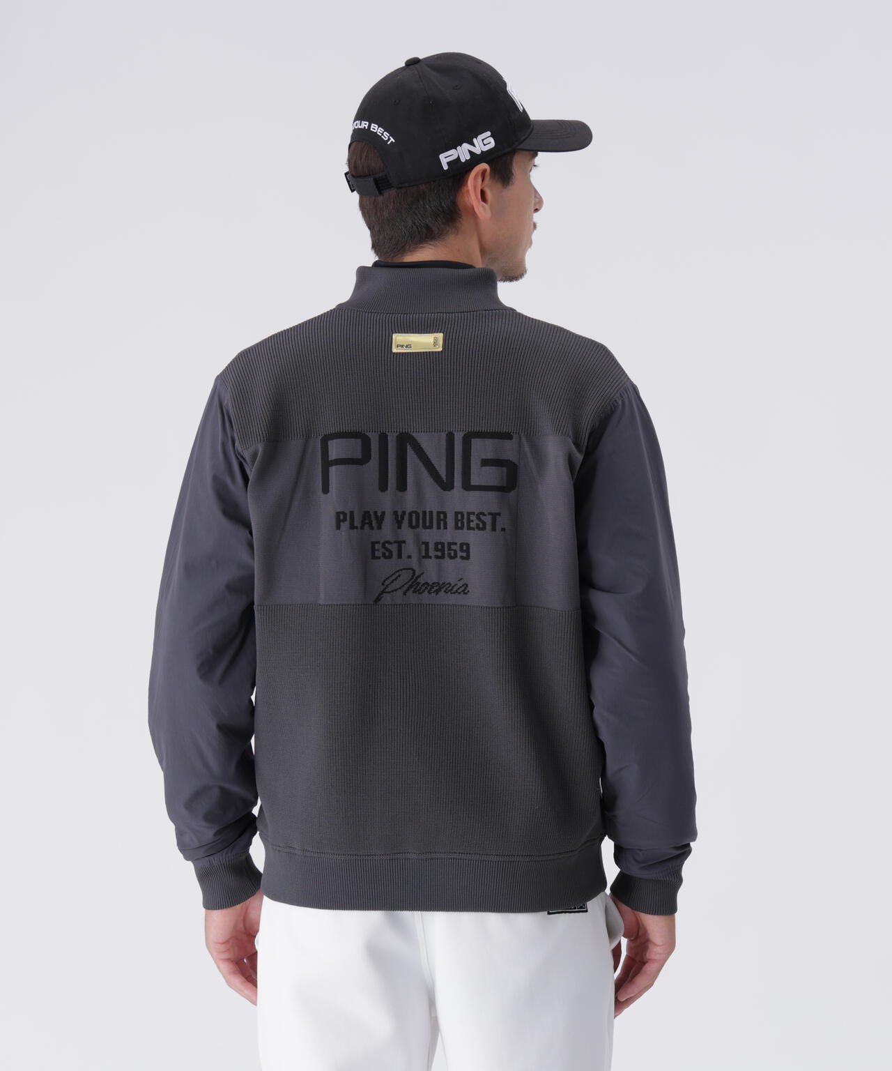 PING APPAREL】リバーシブルフルジップニットブルゾン ＜GOLD＞ (MENS