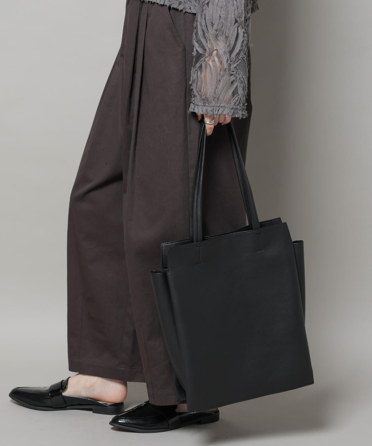 縦長トートバッグ | NANO universe（ナノ・ユニバース） ｜【公式