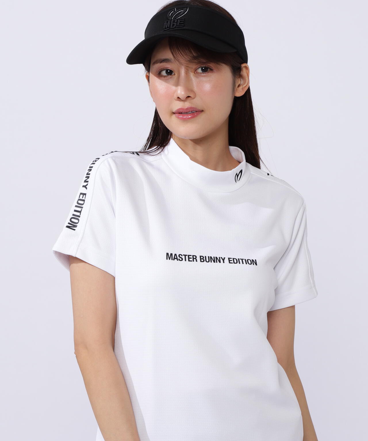 裏ワッフルジャージ半袖モックネックカットソー | MASTER BUNNY