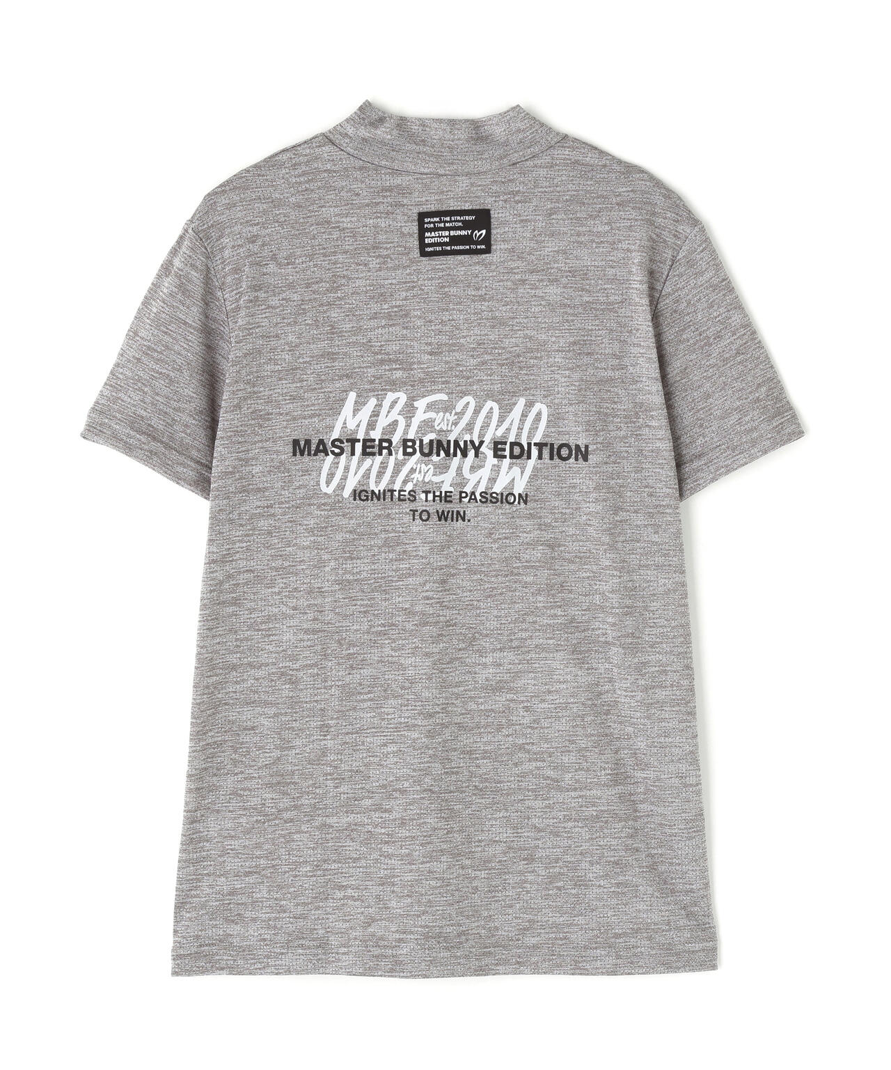 ベアメッシュ半袖モックネックカットソー | MASTER BUNNY EDITION