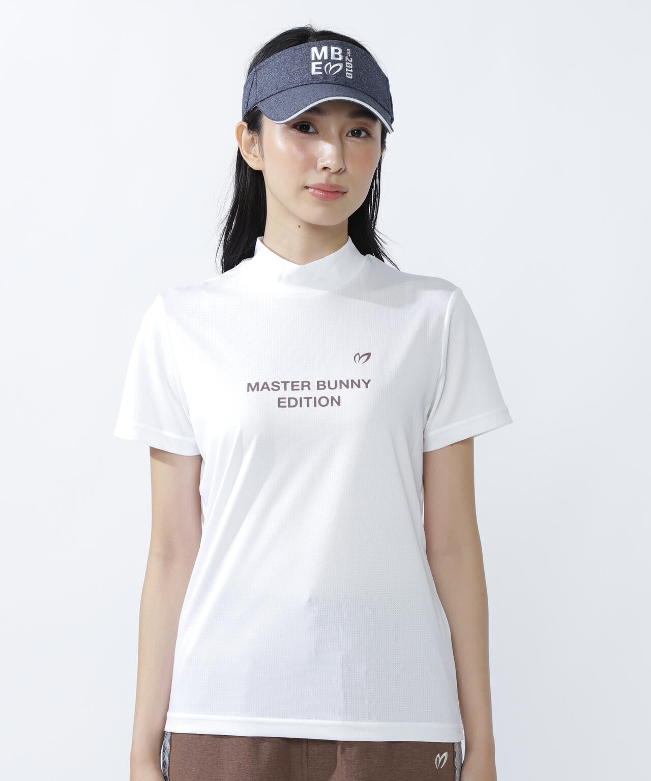 ベアメッシュ半袖モックネックカットソー | MASTER BUNNY EDITION
