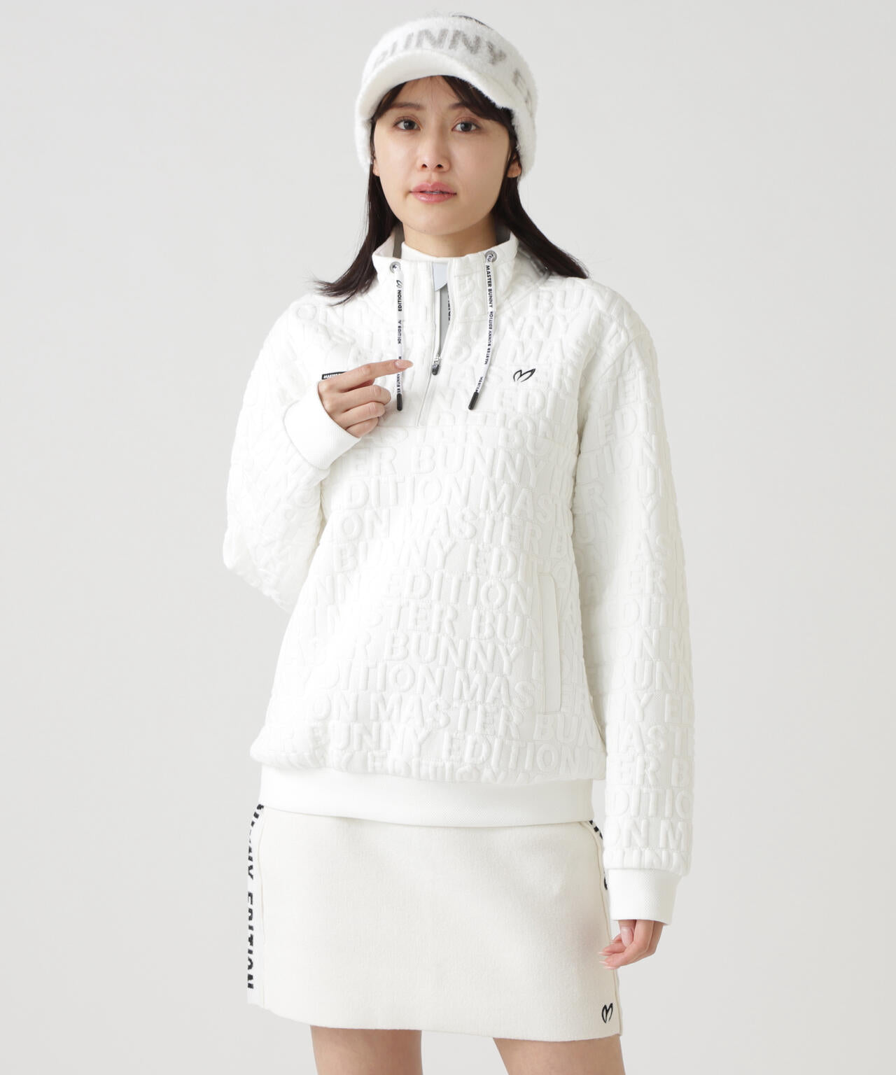 ロゴキルトジャガードハーフジップアップ | MASTER BUNNY EDITION