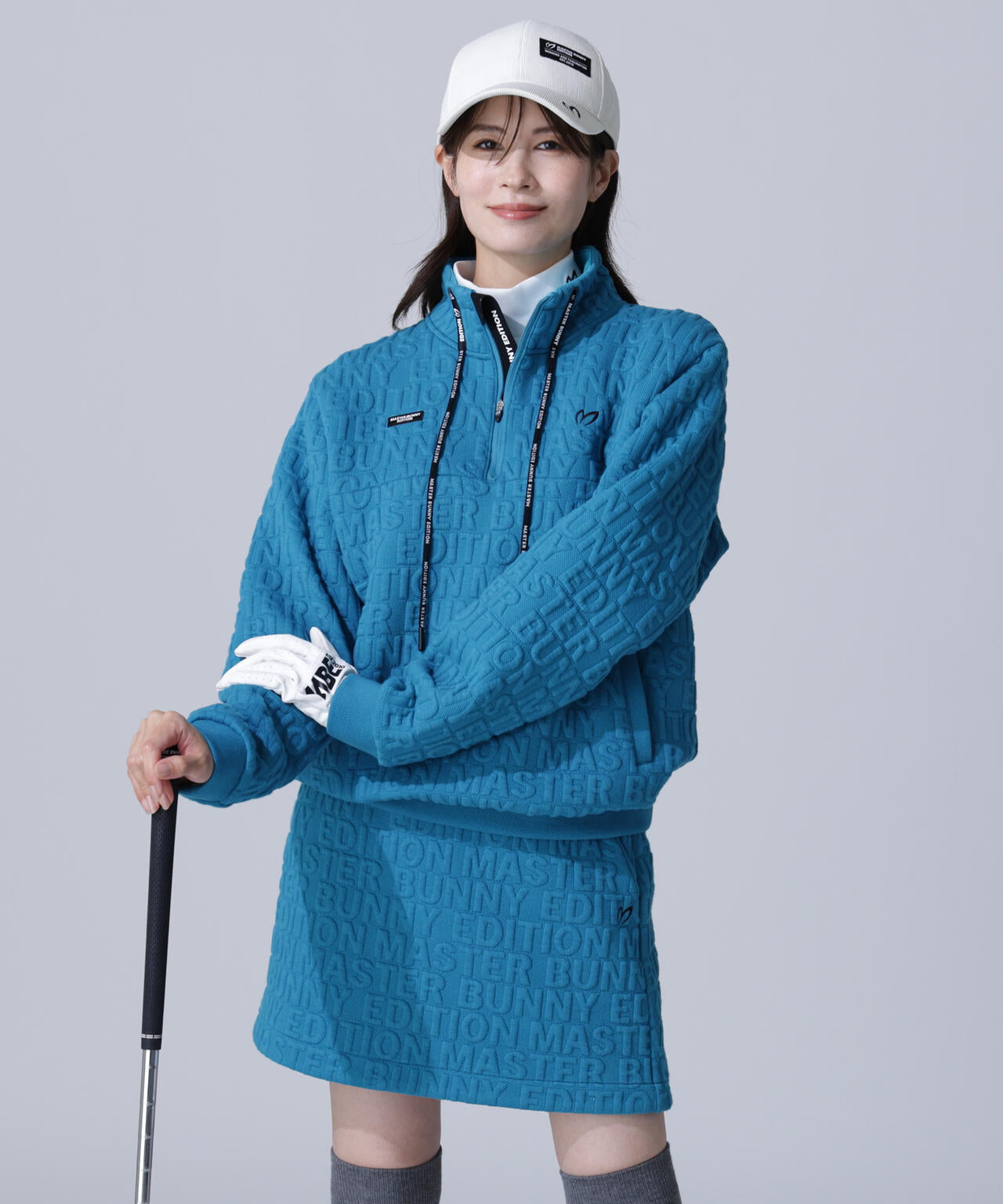 ロゴキルトジャガードハーフジップアップ | MASTER BUNNY EDITION