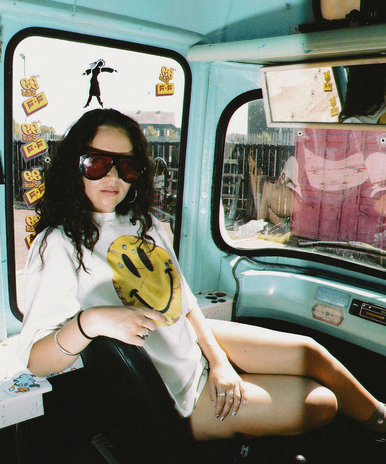 SAINT MICHAEL/セントマイケル/KLF_SS TEE SMILE WHITE | ROYAL FLASH