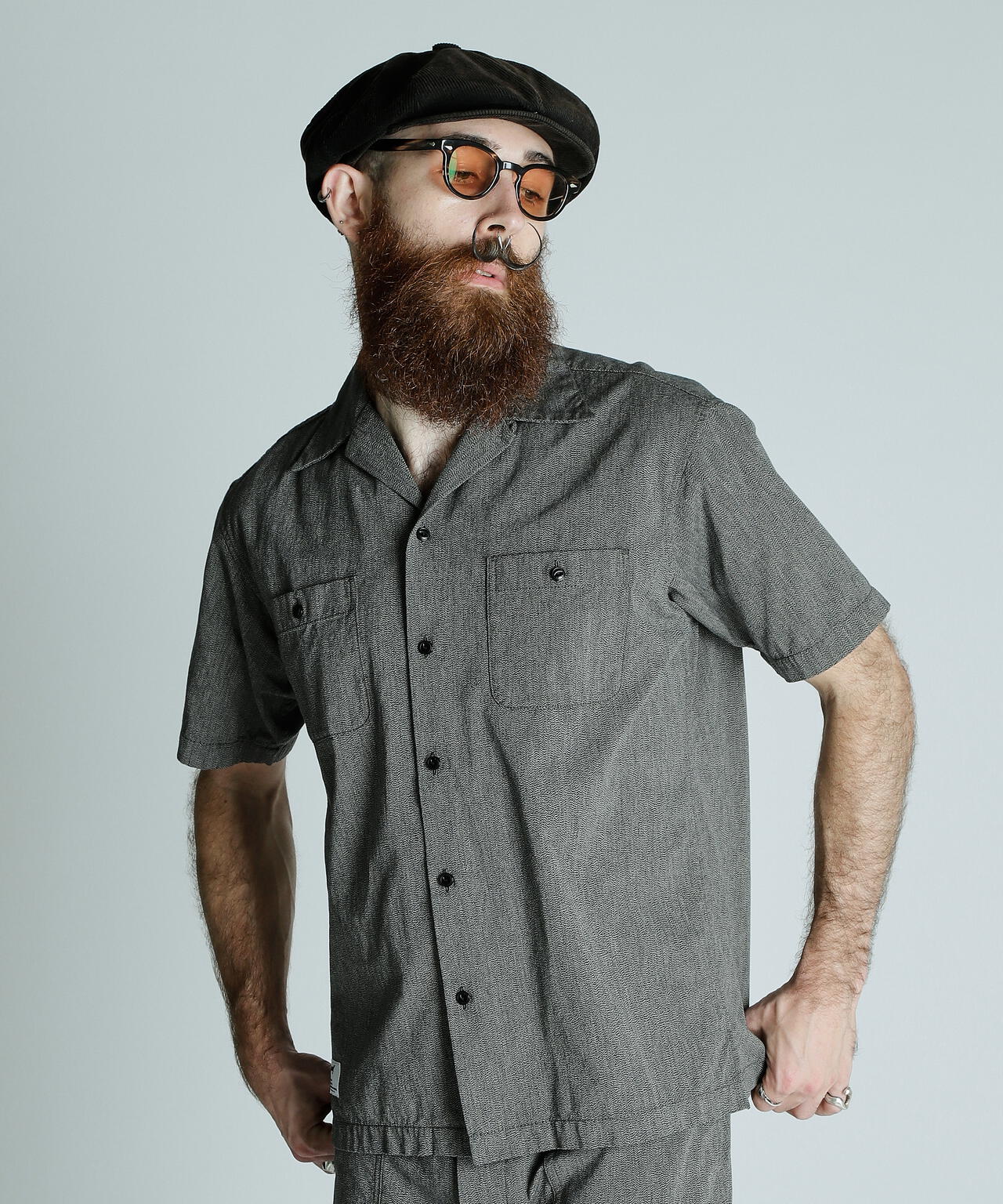 COTTON COVERT SS SHIRT/コットンコバート 半袖 シャツ | Schott