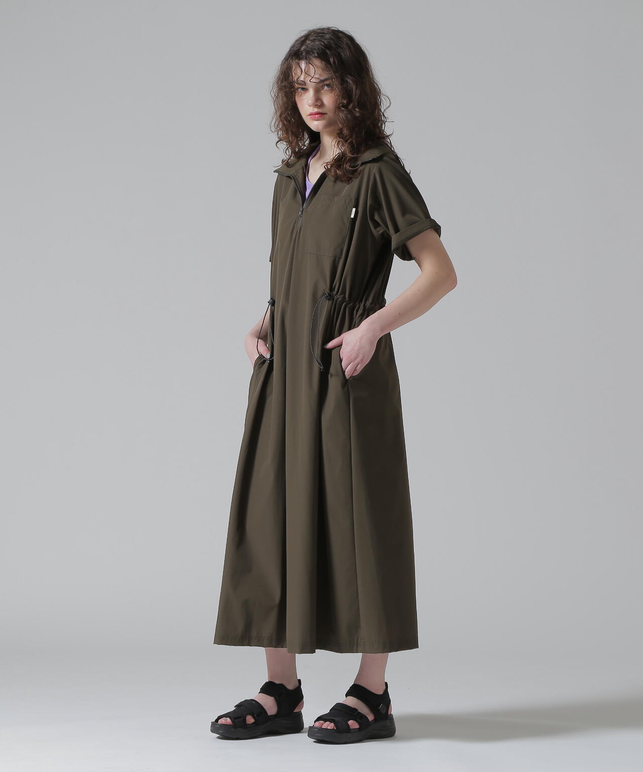 直営店限定》HALF ZIP ACTIVE ONE PIECE/ハーフジップ アクティブ