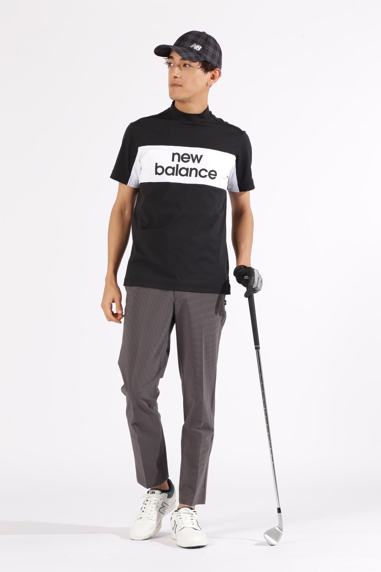 ニューバランス ゴルフウェアセットアップ New Balance 黒ゴルフウェア