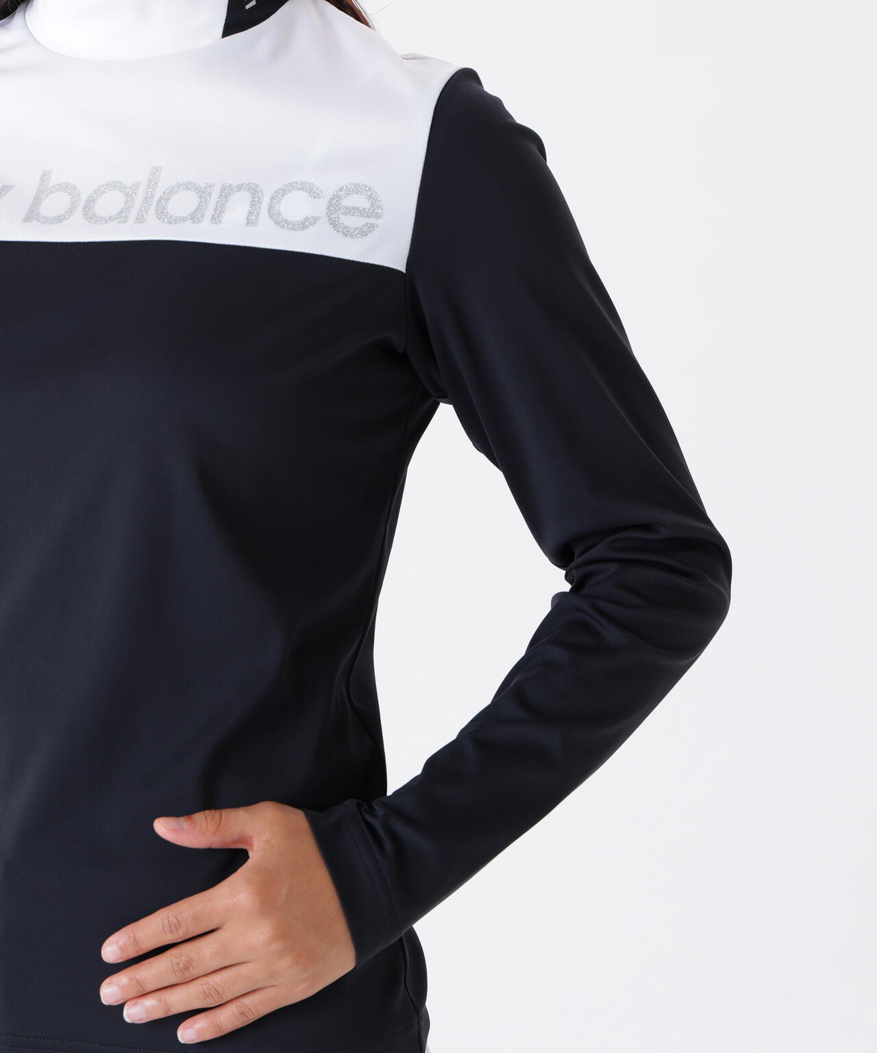 保形性 ストレッチ 長袖 モックネック プルオーバー (WOMENS) | new