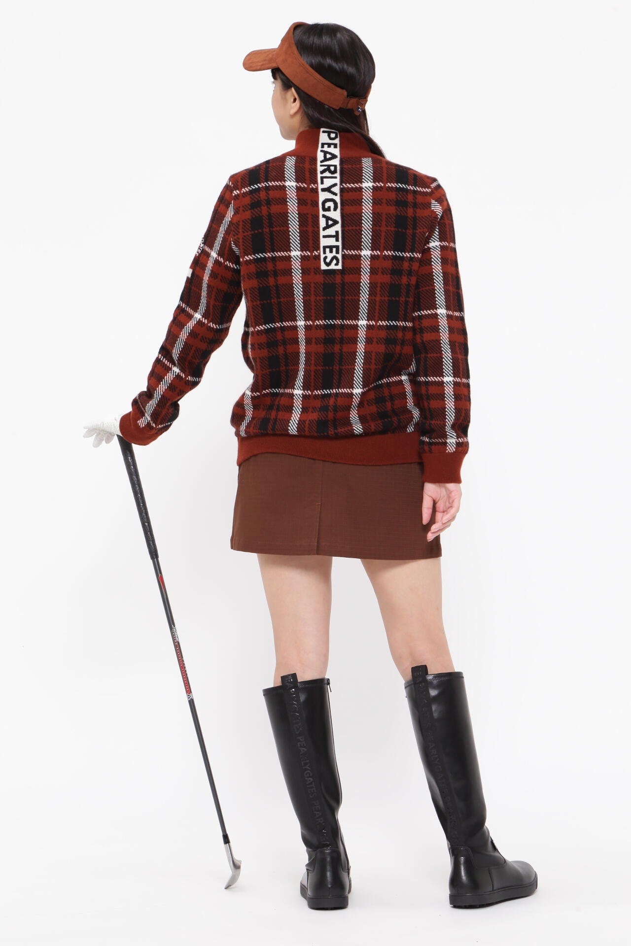 カシミヤ天竺 フルジップニットジャケット ＜CHECKシリーズ＞ | PEARLY