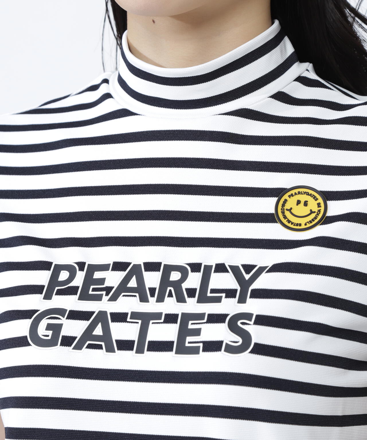 PG is PG ベアカノコ半袖ハイネックカットソー ＜ボーダー柄