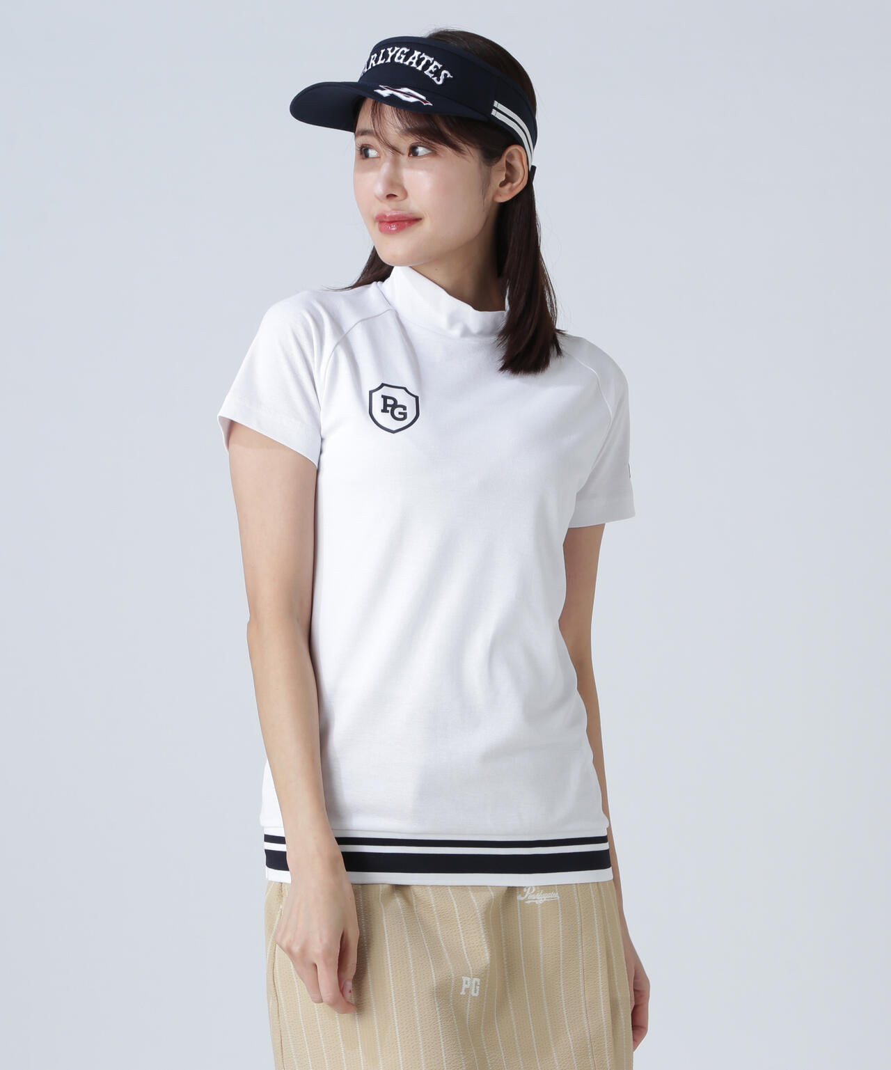 DRYMIXベアカノコ半袖ハイネックカットソー | PEARLY GATES（パーリー