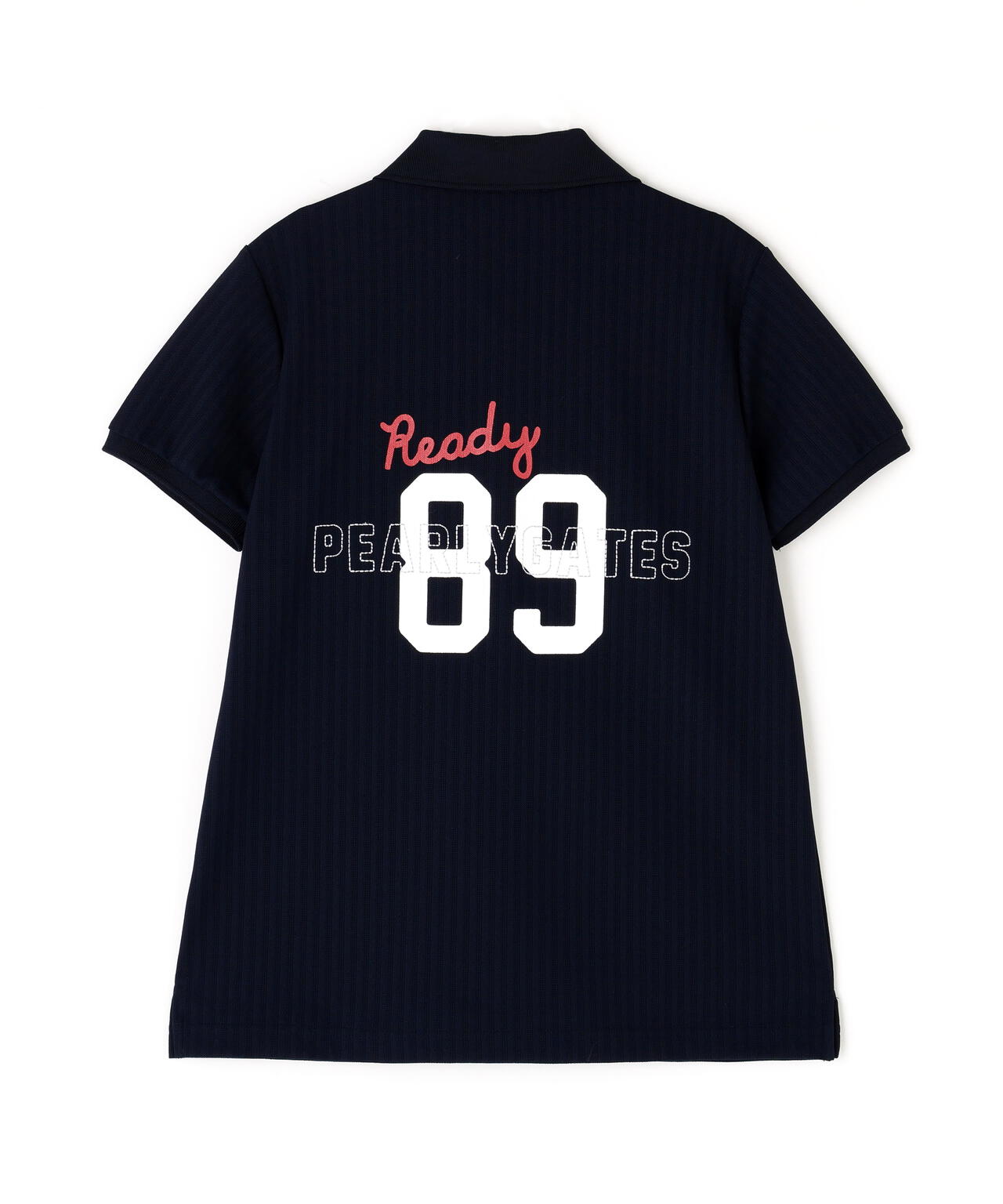 裏カノコストライプ調半袖ポロシャツ | PEARLY GATES（パーリーゲイツ