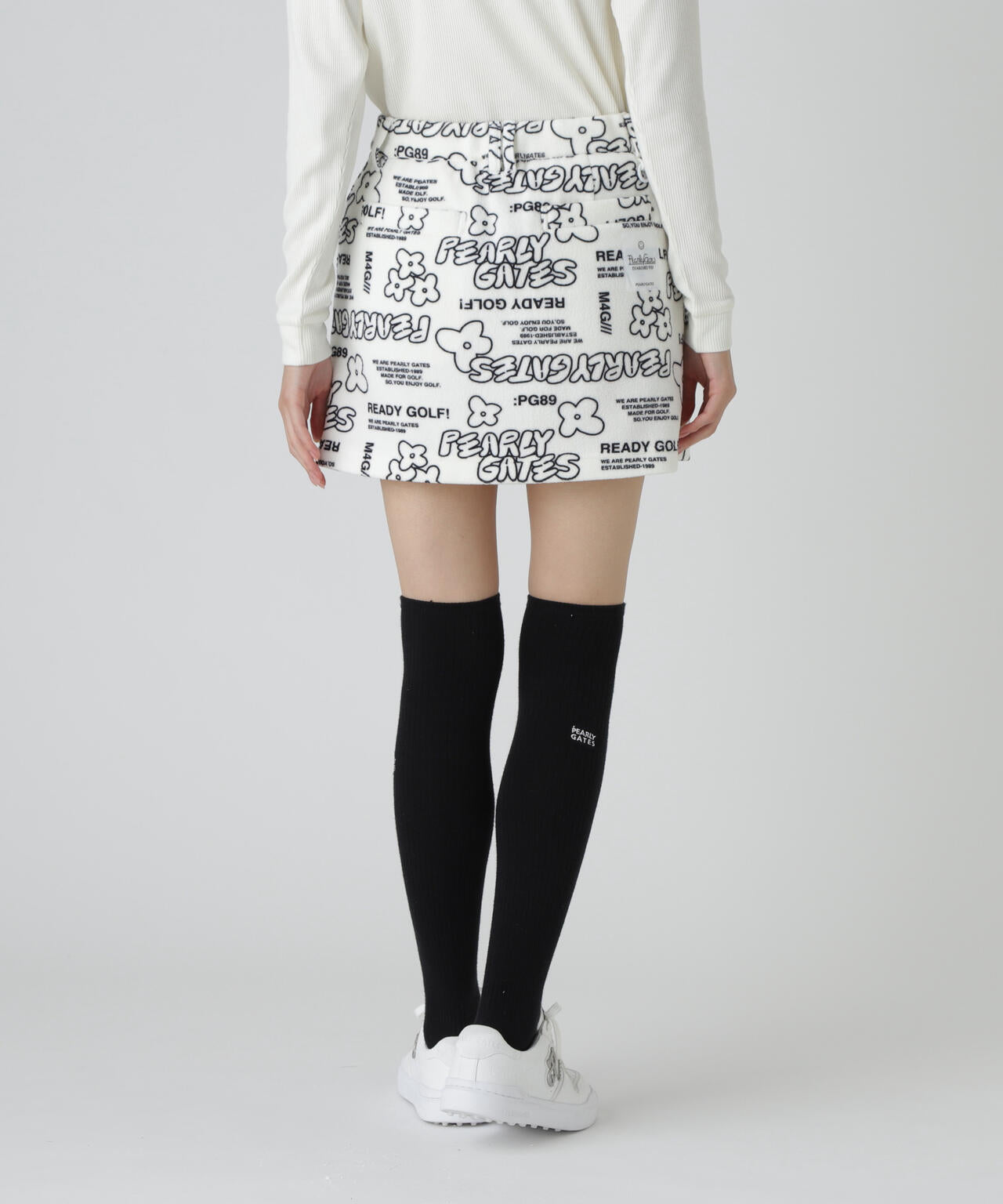 フリース片面起毛スカート ＜ストリート花柄＞ | PEARLY GATES