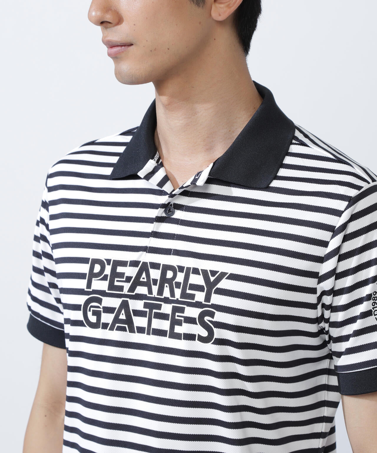 PG is PG ハイゲージストレッチBOXカノコ半袖ポロシャツ ＜ボーダー柄