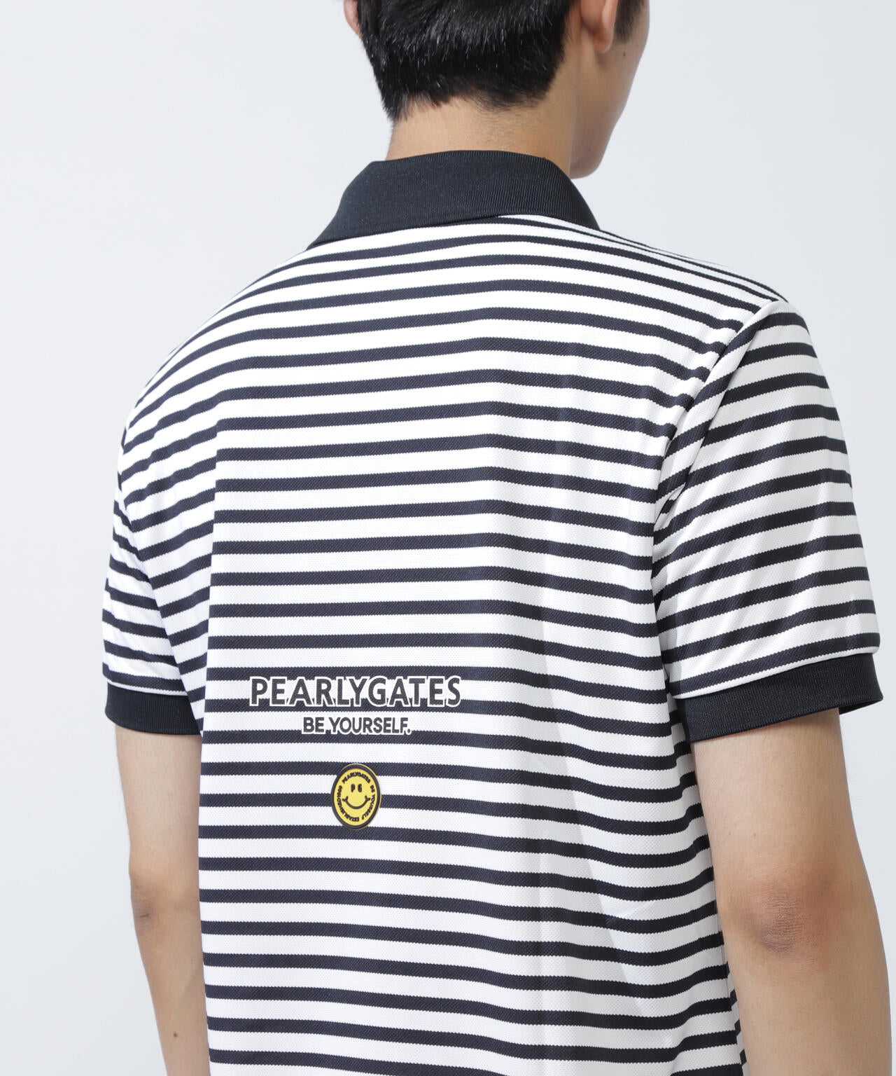 PG is PG ハイゲージストレッチBOXカノコ半袖ポロシャツ ＜ボーダー柄