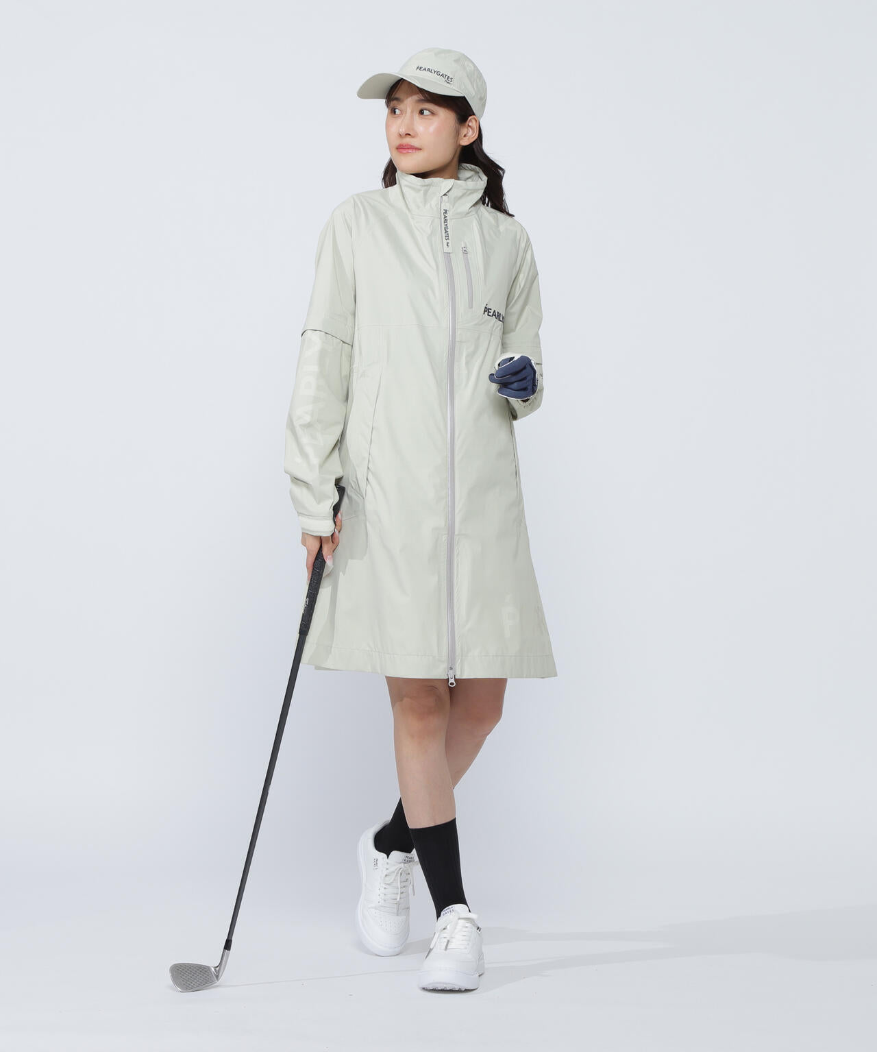 NYストレッチタフタ3Lレインワンピース (LADIES) | PEARLY GATES