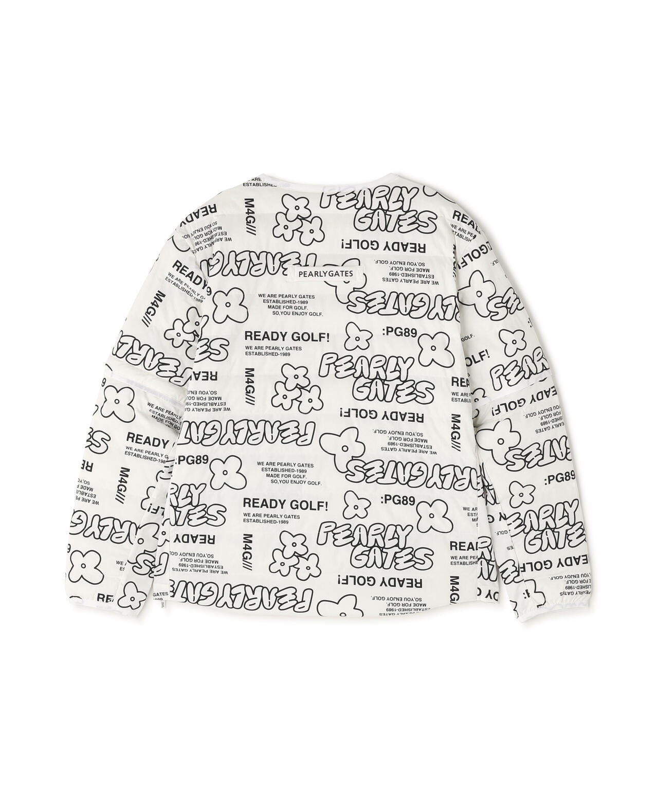 NyストレッチBIGリップストップ中綿2WAYスニードジャック ＜ロゴ×花柄