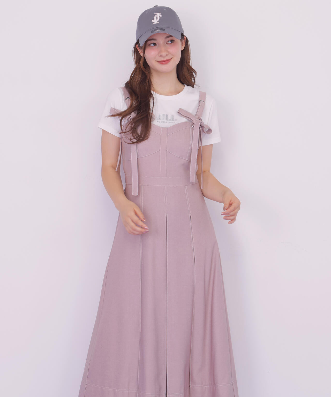 デニムライク配色ステッチビスチェジャンスカ | JILL by JILL STUART