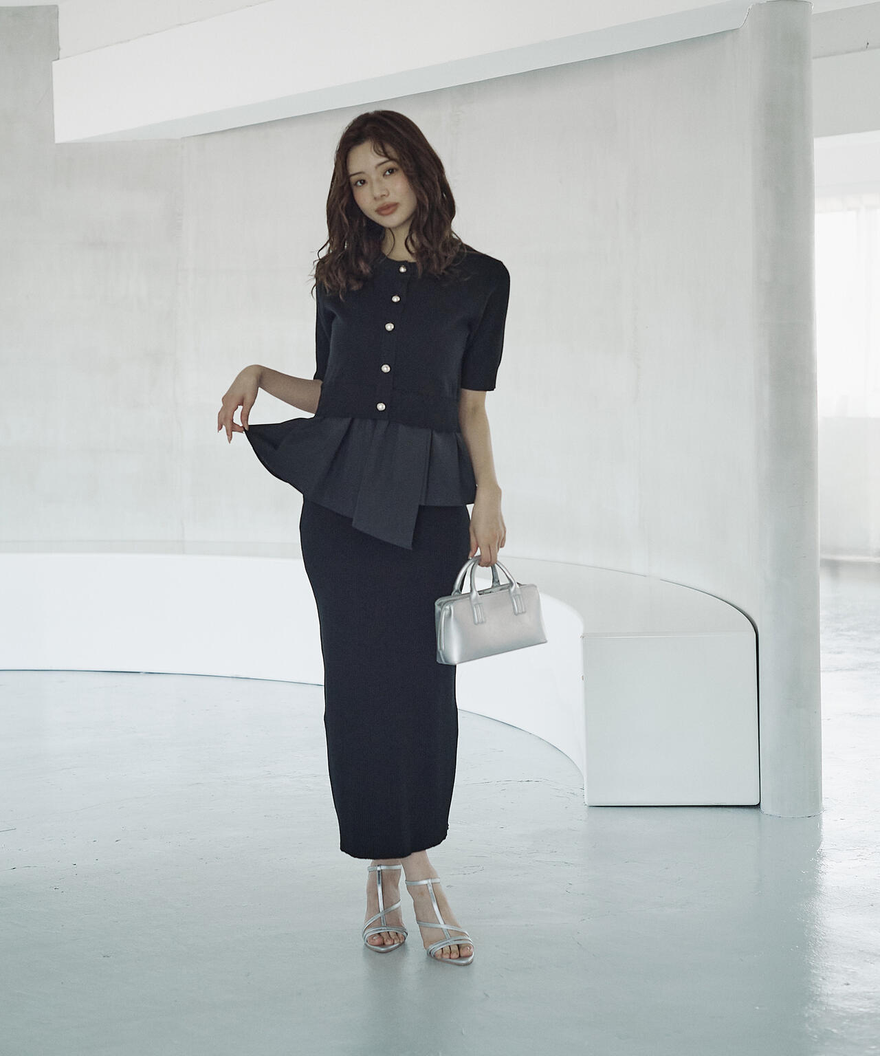 レイヤード風ニットセットアップ | PROPORTION BODY DRESSING