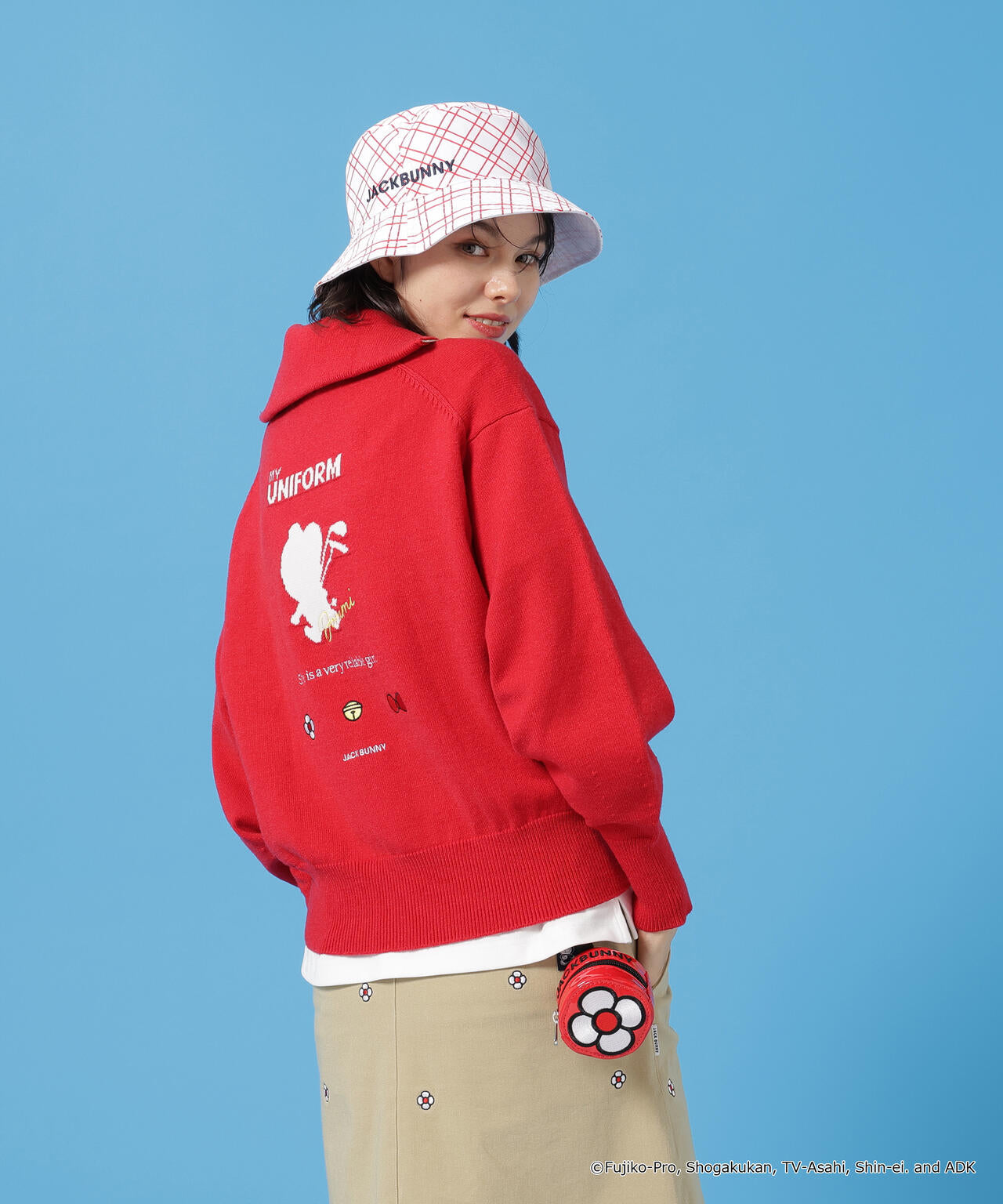 ドラえもん】ダブルジャガードハーフジップニットプルオーバー | Jack