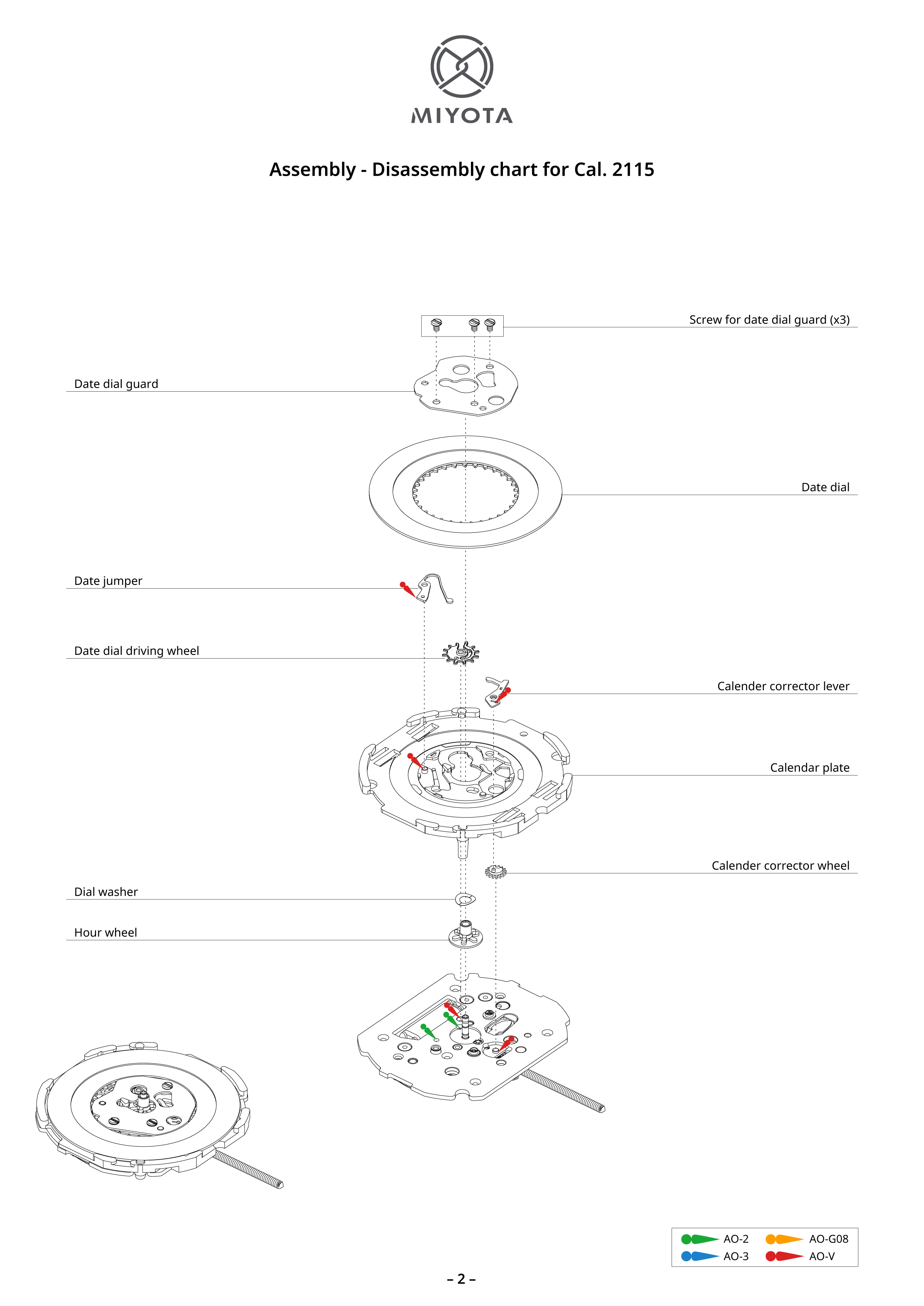 2115 Standard｜Movements｜MIYOTA MOVEMENT