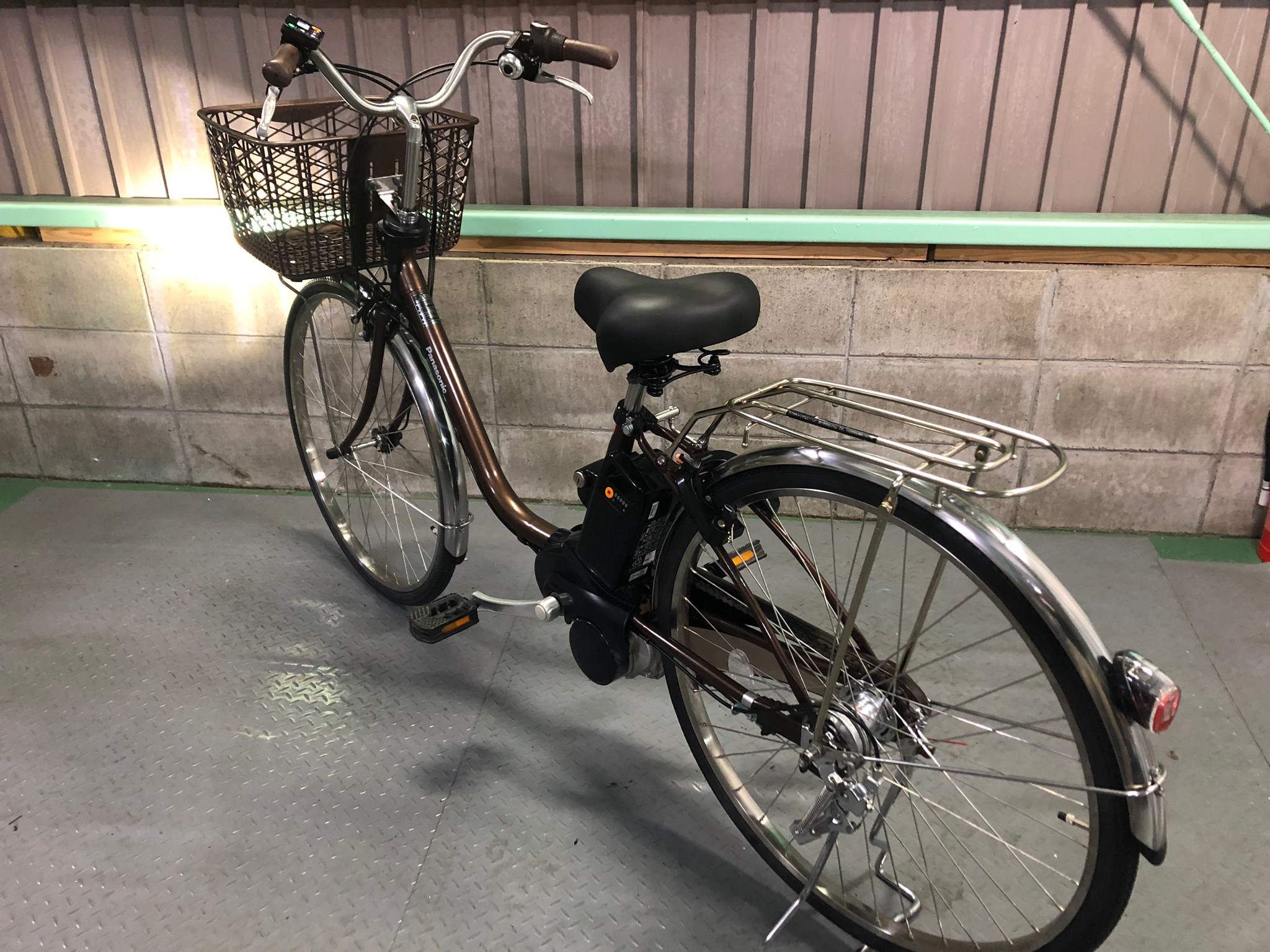 SOLD OUT】電動自転車 パナソニック 最新デジタル 26インチ 茶 16Ah