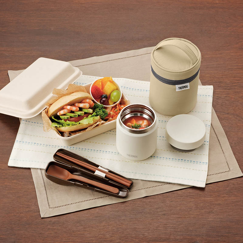 真空断熱スープジャー 300ml アイボリー(IV) JED-300 ｜ ミスター