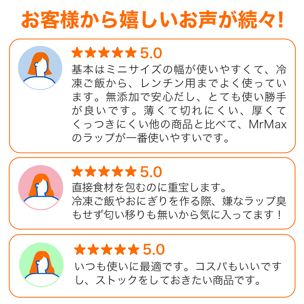 環境にやさしい食品保存ラップ 22cm×40m ｜ ミスターマックス