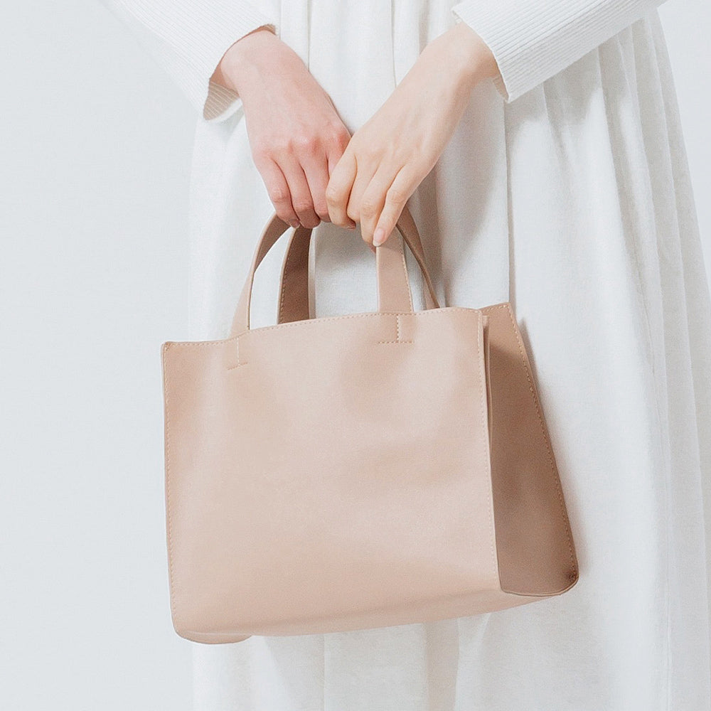 MURA トートバッグ レディース PUレザー スクエア ミニ – MURA-ムラ