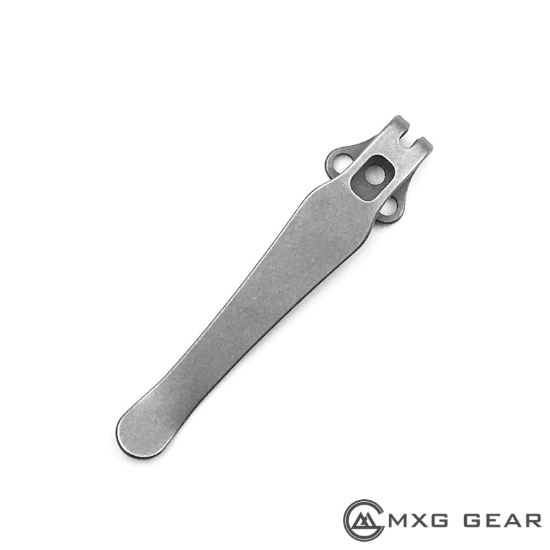 Custom Made Titanium Deep Carry Pocket Clip For Zero Tolerance