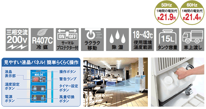 株式会社ナカトミ ｜ 業務用移動式エアコン MAC-30