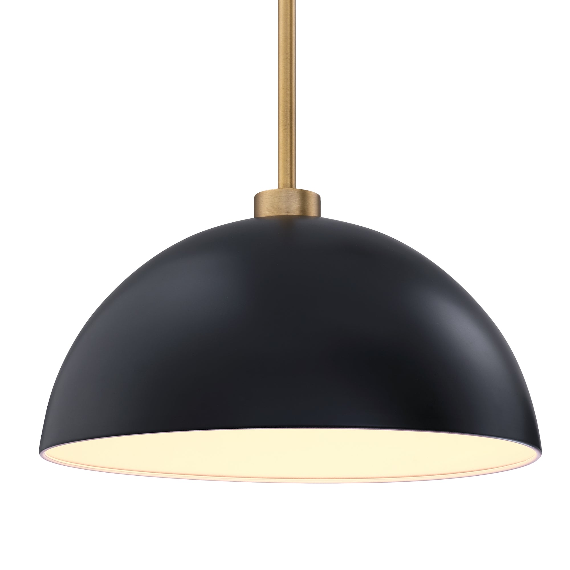 Percy Modern Farmhouse Pendant Light in Black | Nathan James
