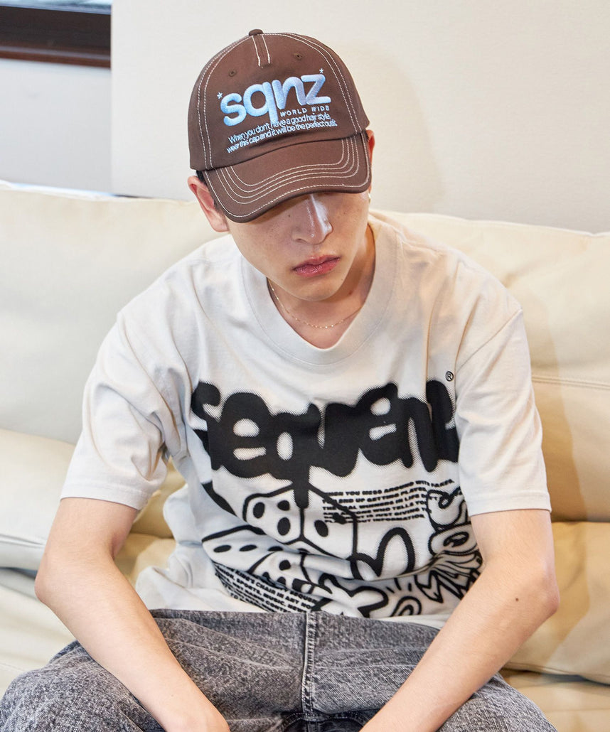 SEQUENZ（シークエンズ）】sqnz logo cap / ロゴ ベースボール