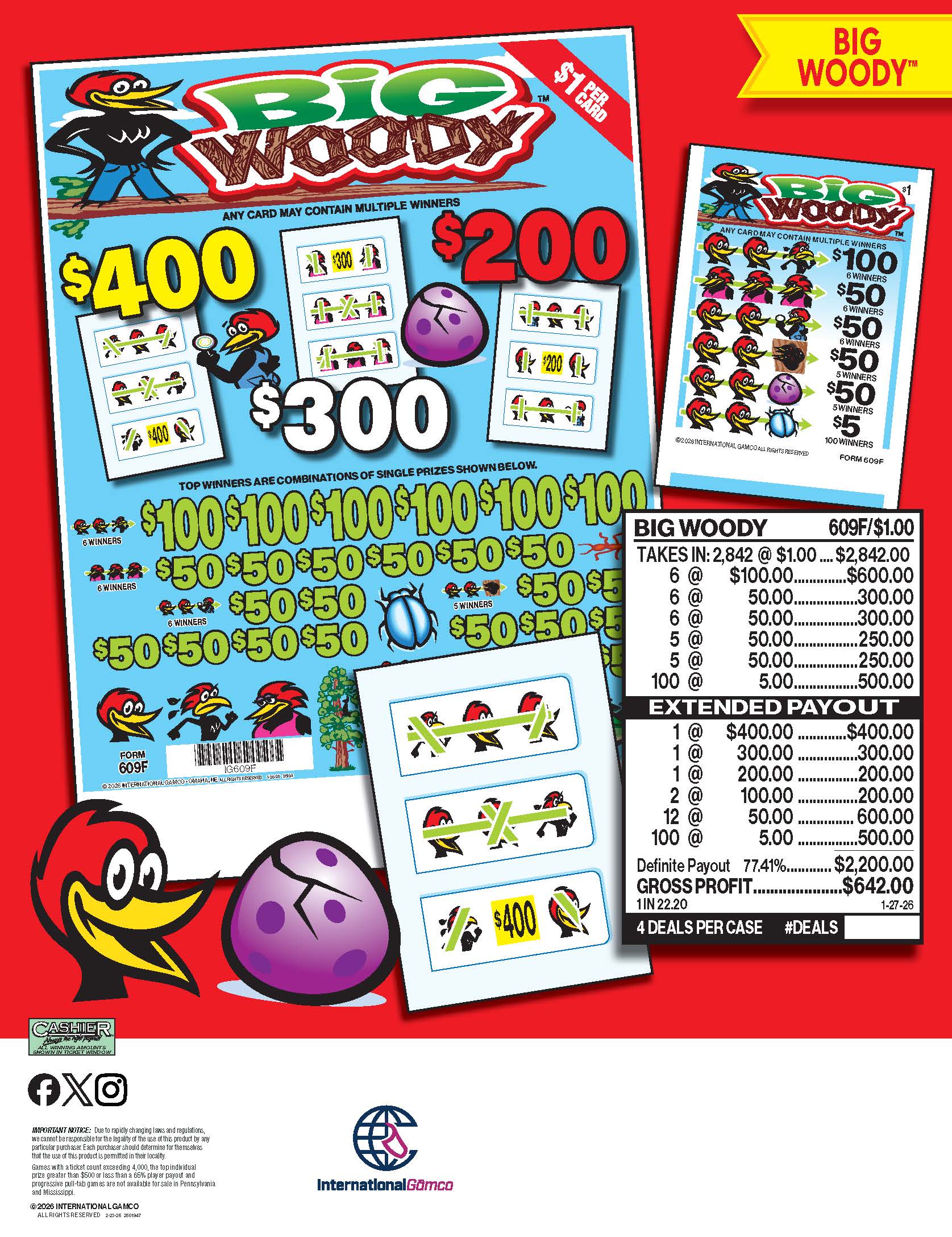 New Quarter Pull-Tabs – NG Gaming North Dakota