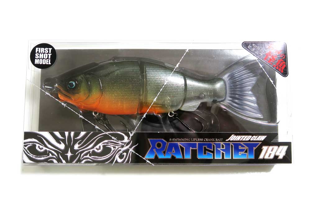 ガンクラフト「ジョインテッドクロー・ラチェット184」インプレと