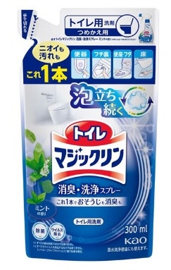 トイレマジックリン 消臭・洗浄スプレー ミント つめかえ用 300ml