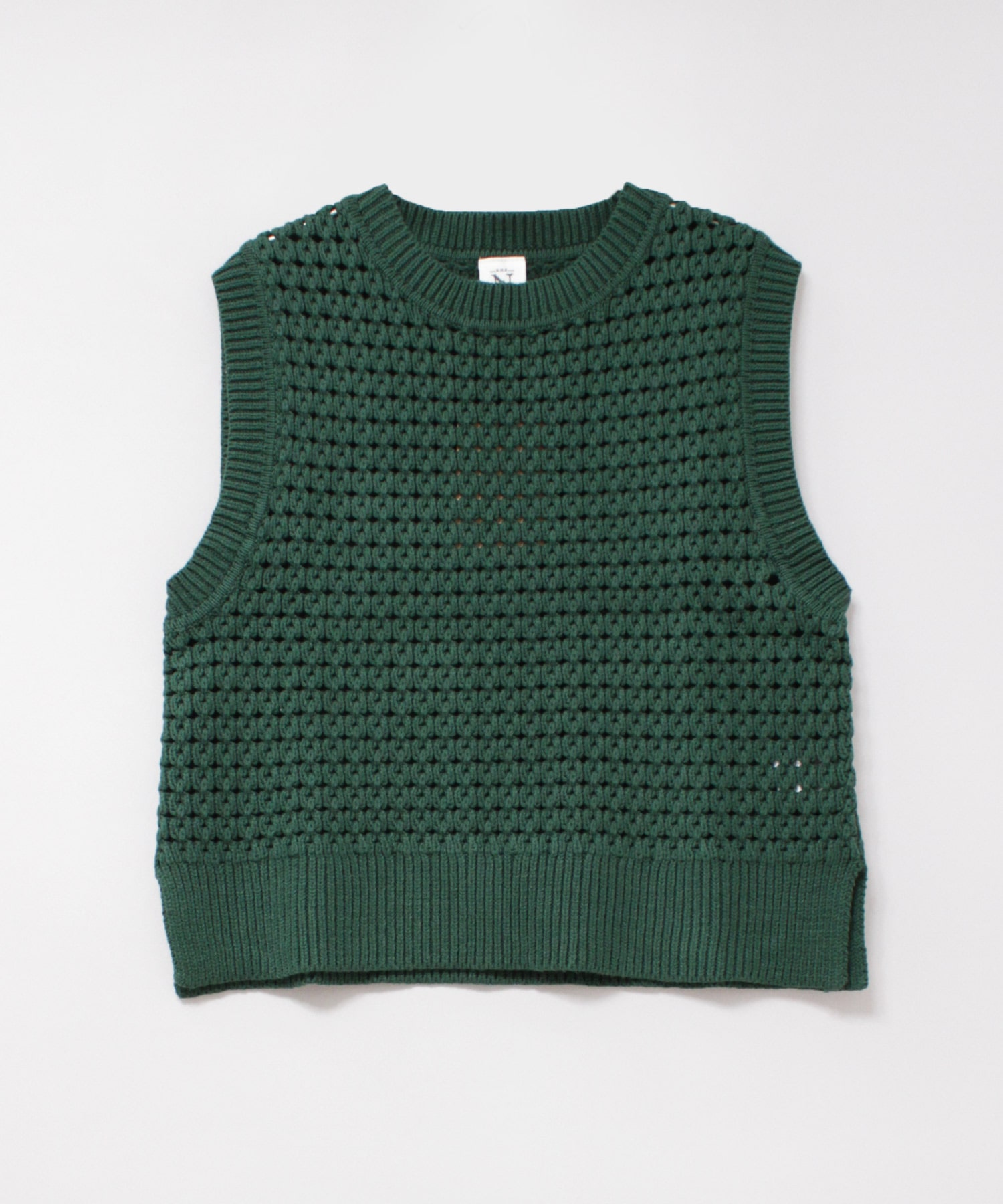 K2666 透かし鎖編みベスト(M グリーン): アウター - RNA ONLINE STORE