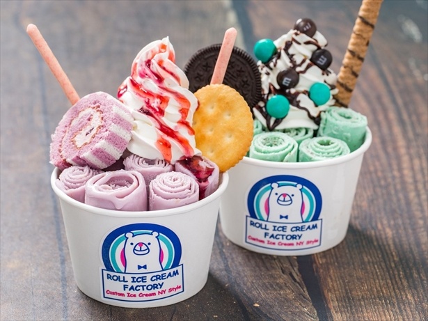 インスタ映え必至！長蛇の列ができるロールアイスクリーム専門店から