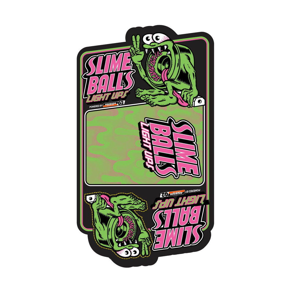 66mm - 78a Yellow Slime Surfer | Light Ups LED | Slime Balls Skate