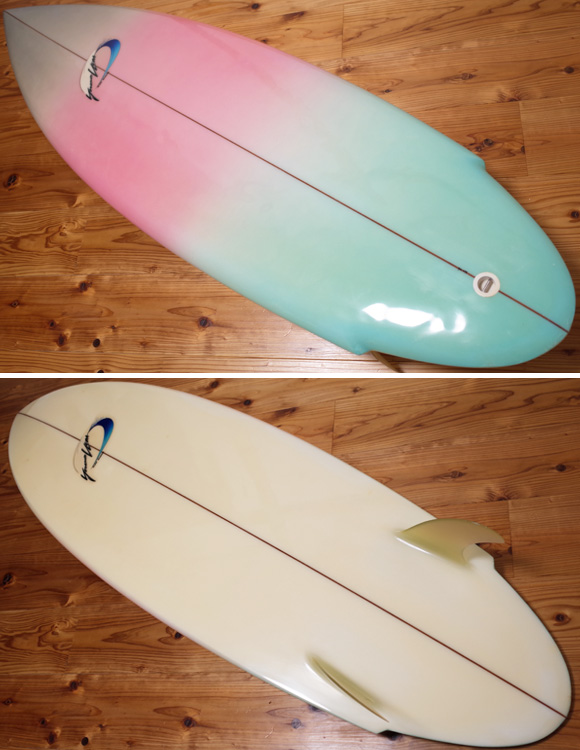 Yoshinori Ueda Surfboards 80`S 中古ツインフィン 5`10 /Vintage TWIN