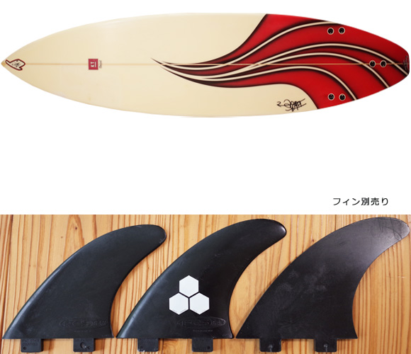 TAKE'S テイクス 中古ショートボード 6`10 KTシェイプ (No.96291317