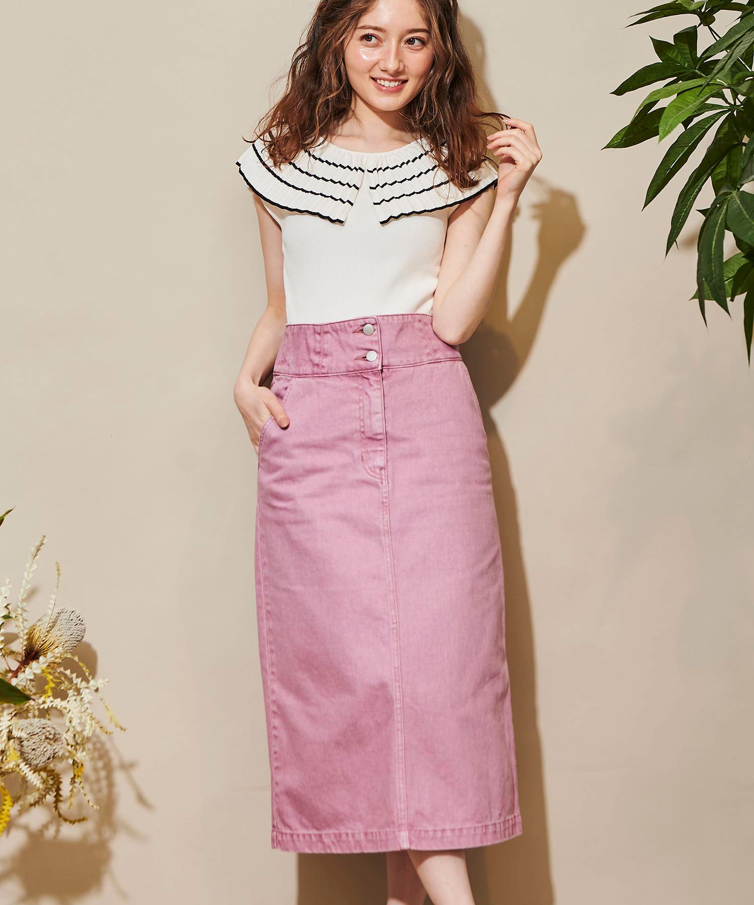 カラーデニムスカート | タイトスカート | NOELA OFFICIAL WEB STORE