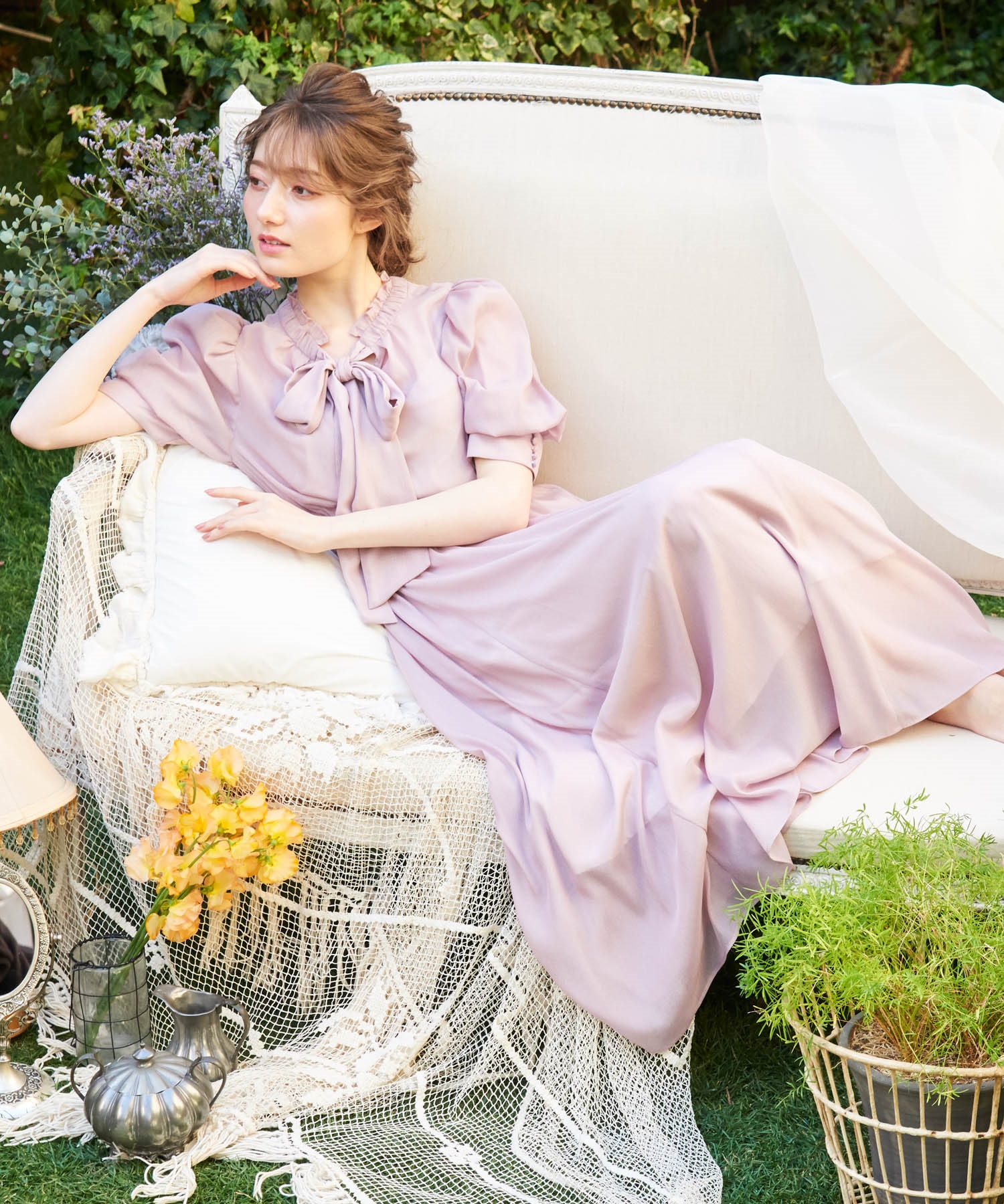 シャイニーシアー2WAYワンピース | ロングワンピース | NOELA