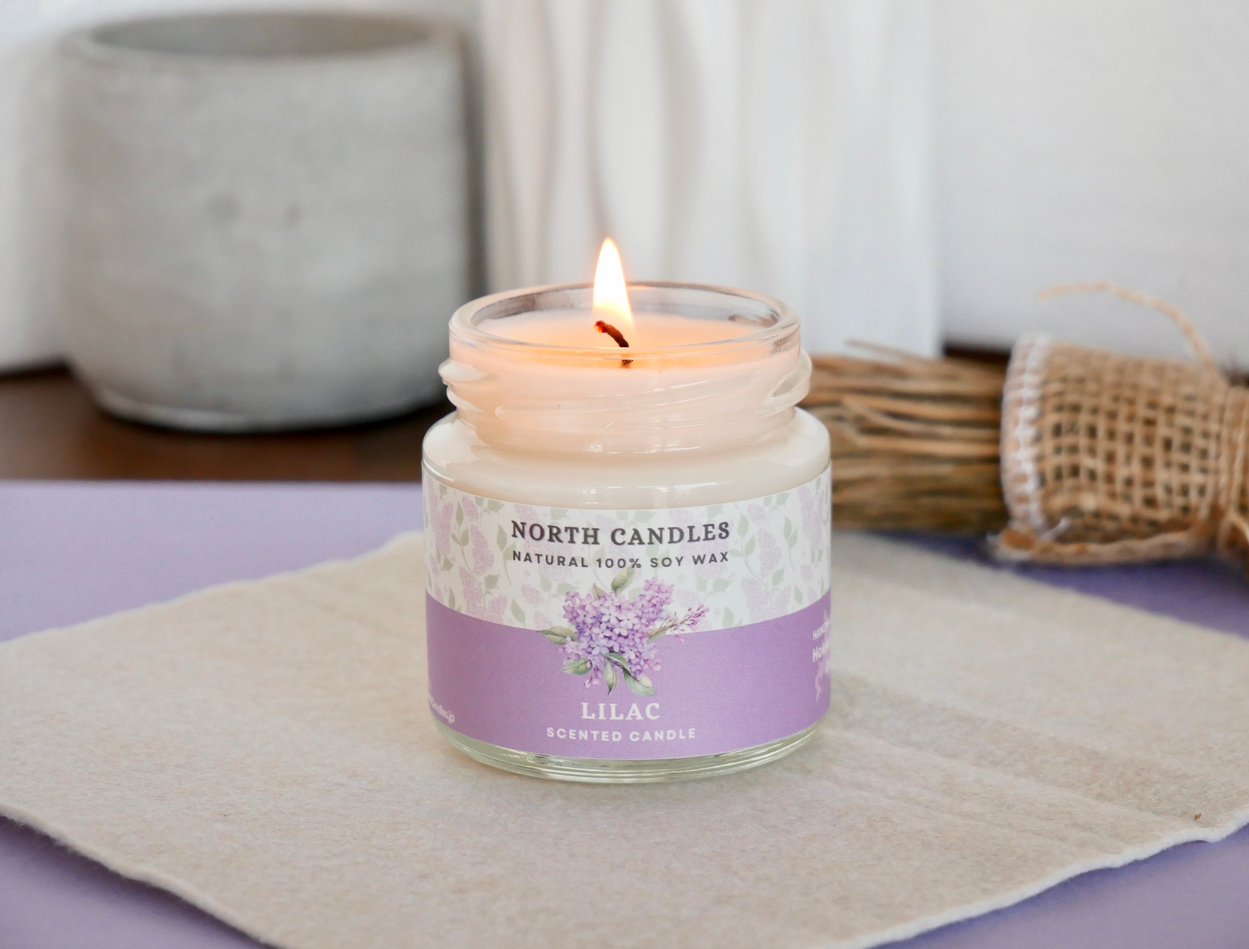 ライラック ソイキャンドル North Candles ノースキャンドル Handmade
