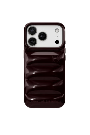 Urban Sophistication iPhone Case THE PUFFER CASE / DARK CHERRY