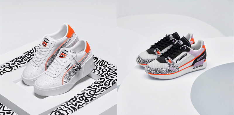 プーマ】のスニーカーに「落書き」をミックス！ 注目のアーティストMr